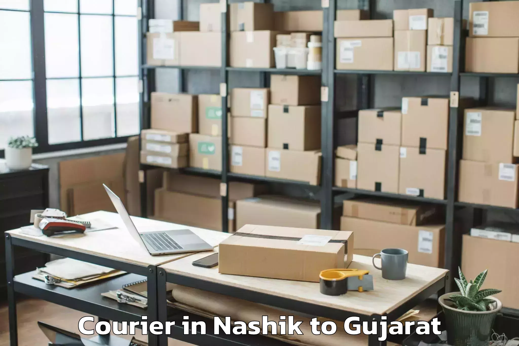 Affordable Nashik to Hazira Courier